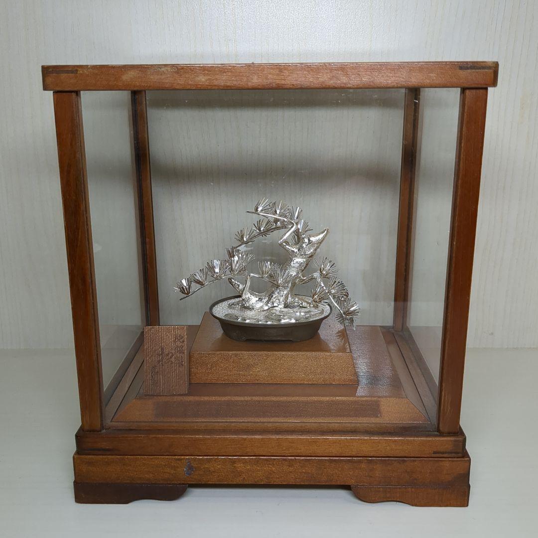 【純銀製】盆栽 松　光則作　金工作家　名工大淵武則