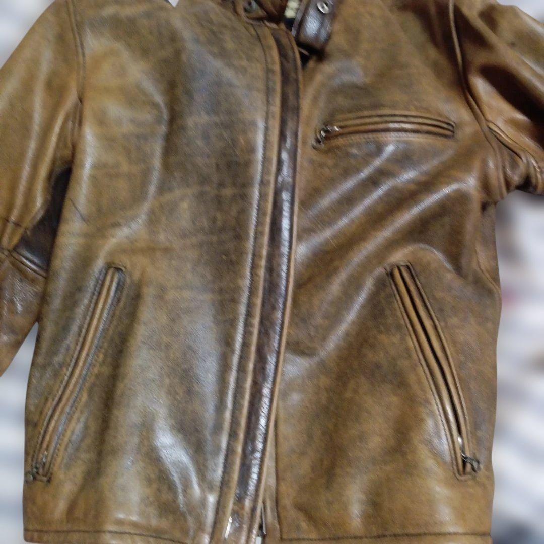 80s RBC シングルライダースジャケット 34