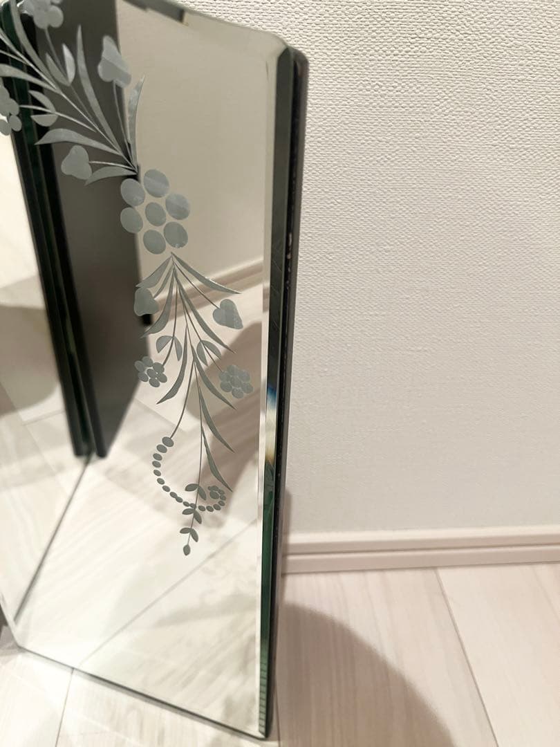 【美品】ローラアシュレイLaura Ashley エリーゼトリプルミラー 三面鏡