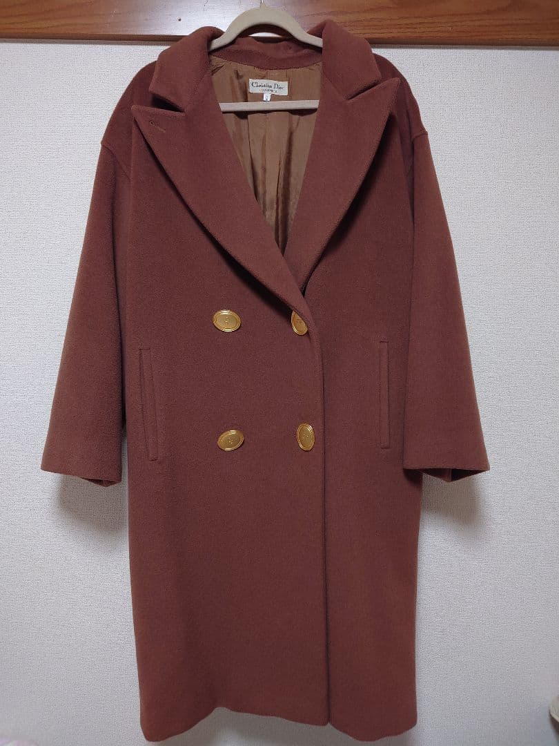 Christian Dior ロングコート レトロ 希少 大きいサイズ