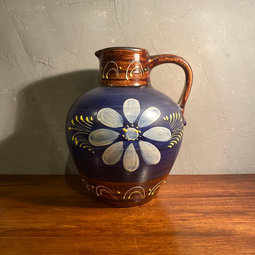 ヴィンテージ フラワーベース ヨーロッパ 水差し ファットラヴァ インテリア