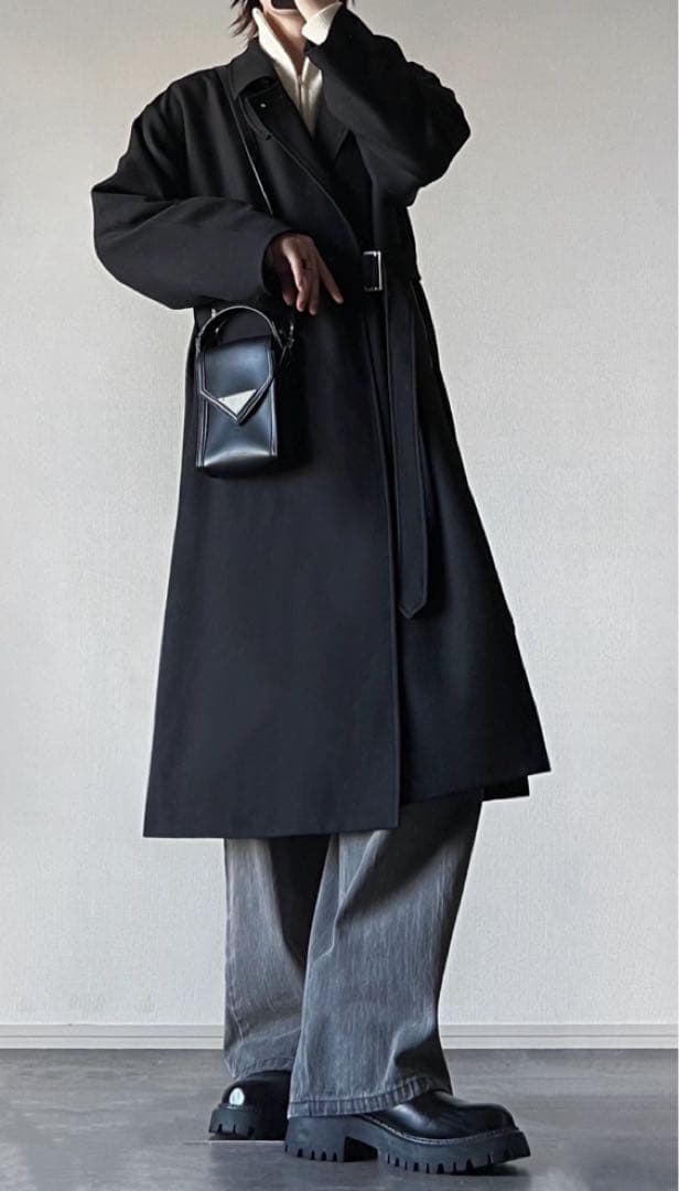 ADRER カチオンメランジスタンドカラータイロッケンロングコート1000枚限定