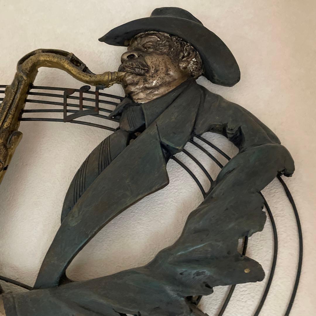 壁掛け アイアン インテリア 希少 約W800 H600 アンティーク jazz