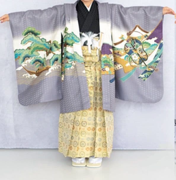 七五三　袴セット　男の子　5歳　収納に便利な化粧箱付き　送料込みメルカリ便
