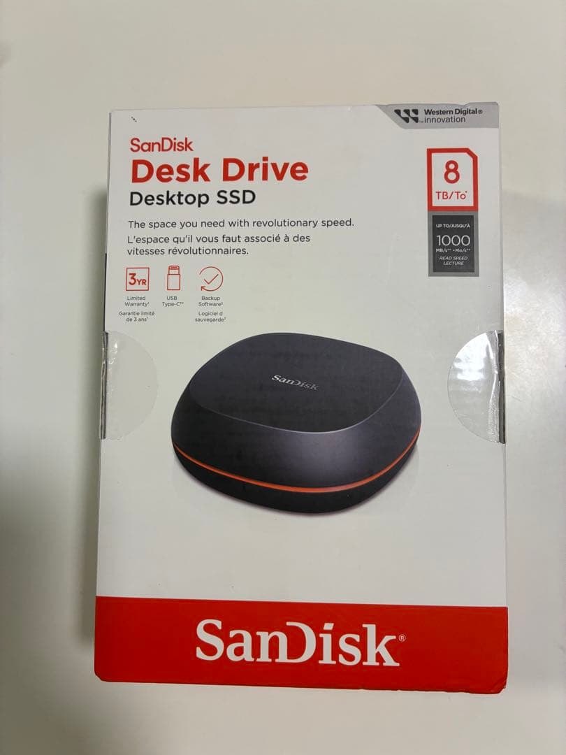 SanDisk Desk Drive 8TB 外付けSSD