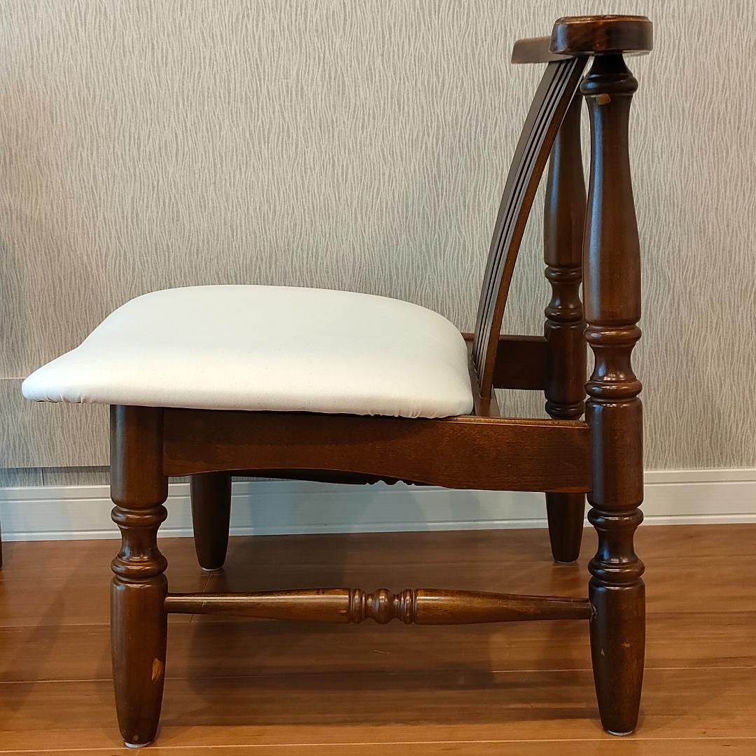 ヴィンテージ　オーダー家具　Patio　ウィンザーチェア　木製　2脚セット