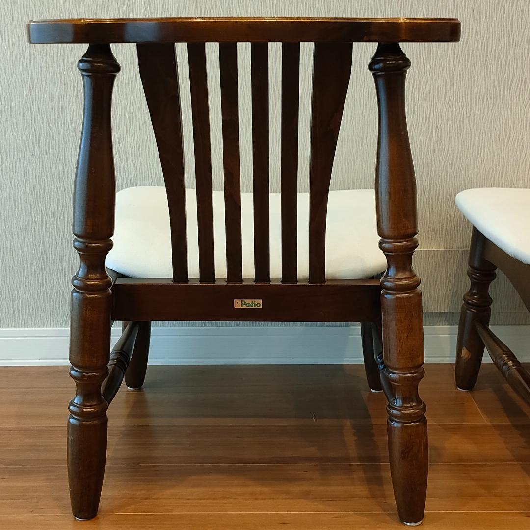 ヴィンテージ　オーダー家具　Patio　ウィンザーチェア　木製　2脚セット
