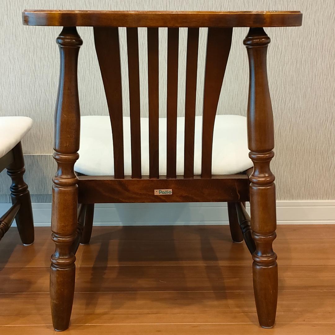 ヴィンテージ　オーダー家具　Patio　ウィンザーチェア　木製　2脚セット