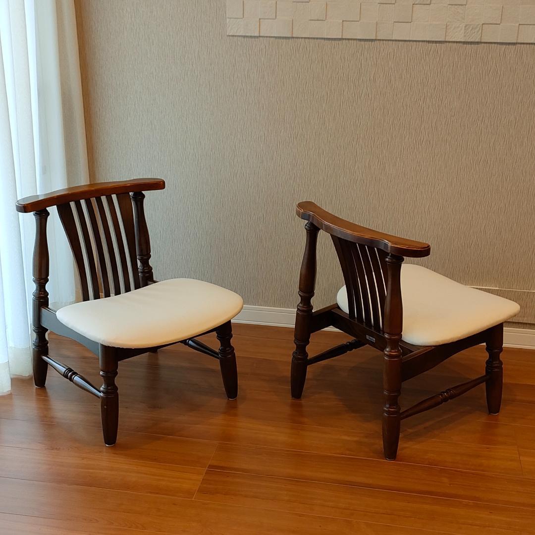 ヴィンテージ　オーダー家具　Patio　ウィンザーチェア　木製　2脚セット