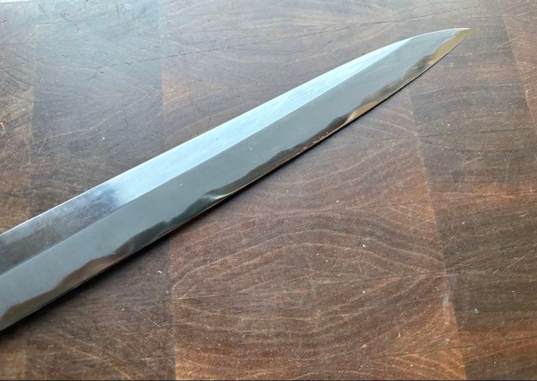 堺打刃物　柳刃　霞　270mm 9寸　包丁　白鋼　和包丁　八角朴柄