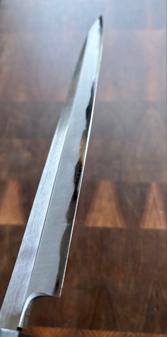 堺打刃物　柳刃　霞　270mm 9寸　包丁　白鋼　和包丁　八角朴柄