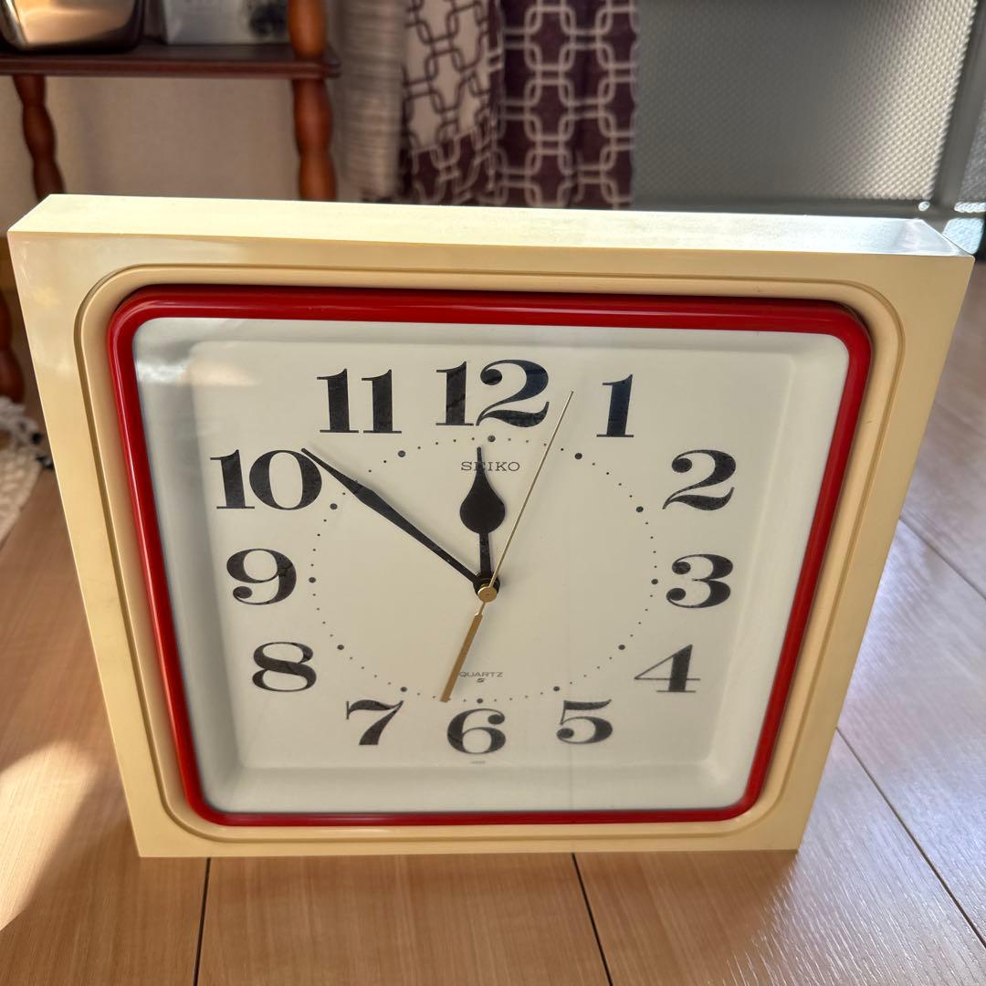 SEIKO セイコー 置き時計 QA886R 昭和レトロ 当時物