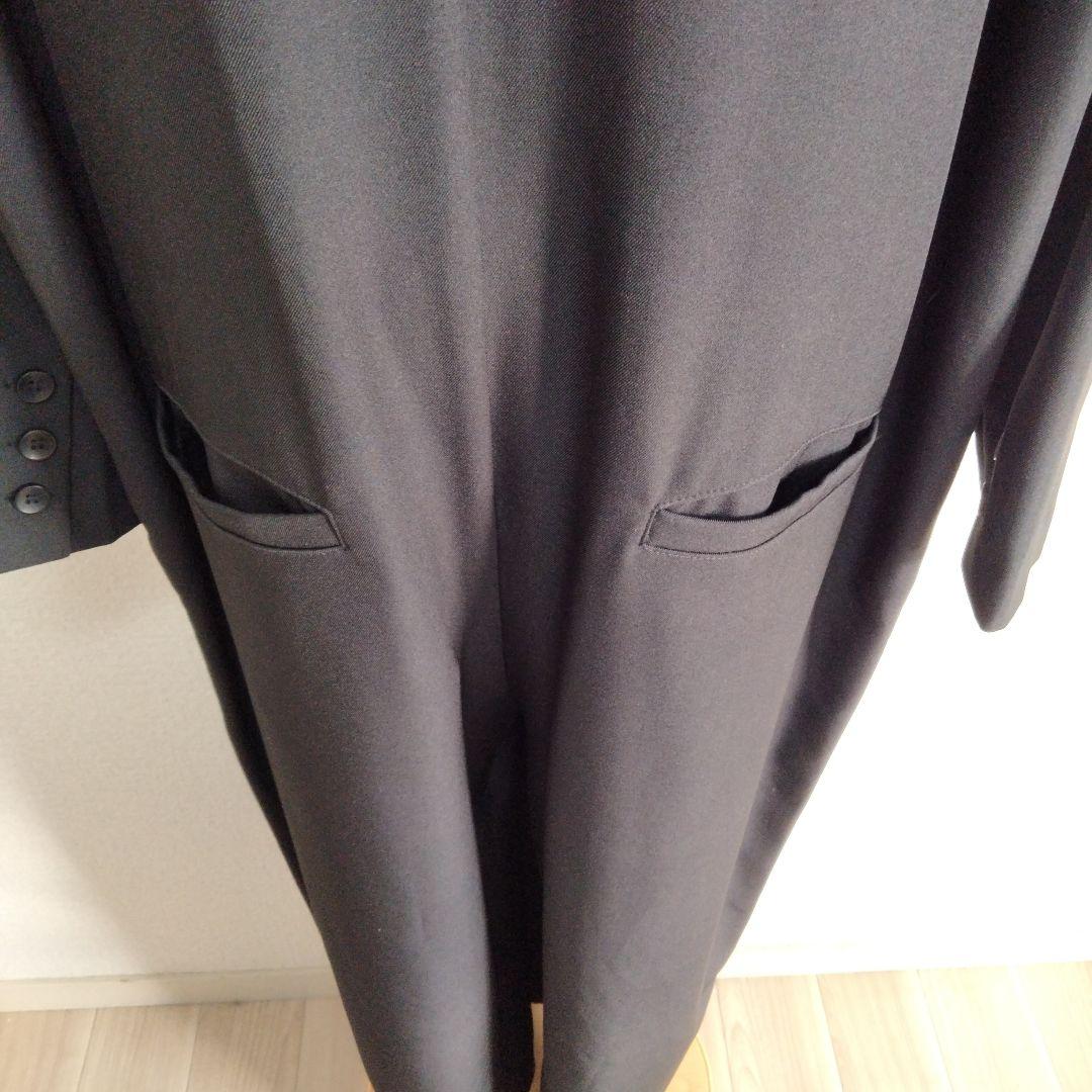 ダブルボタン オールインワン レディース ボトムス　ブラック