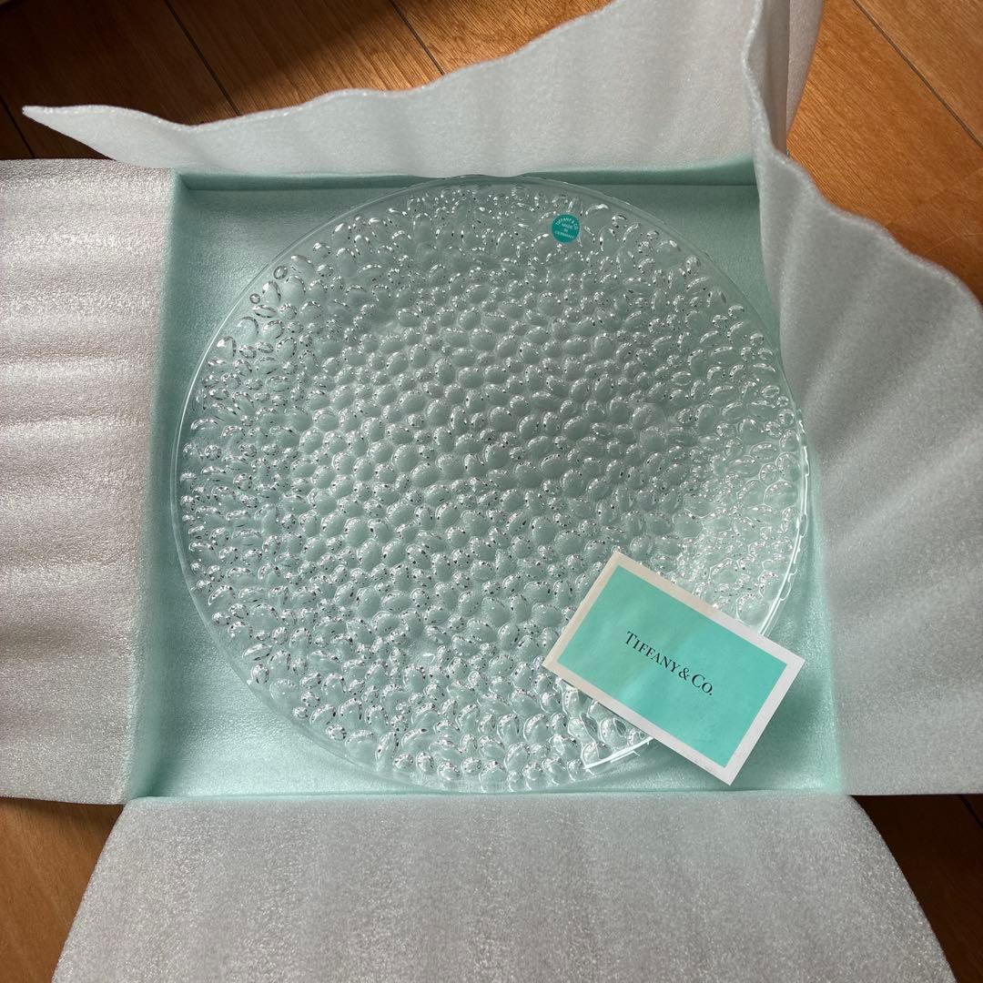 Tiffany & Co. 泡模様 ガラス皿