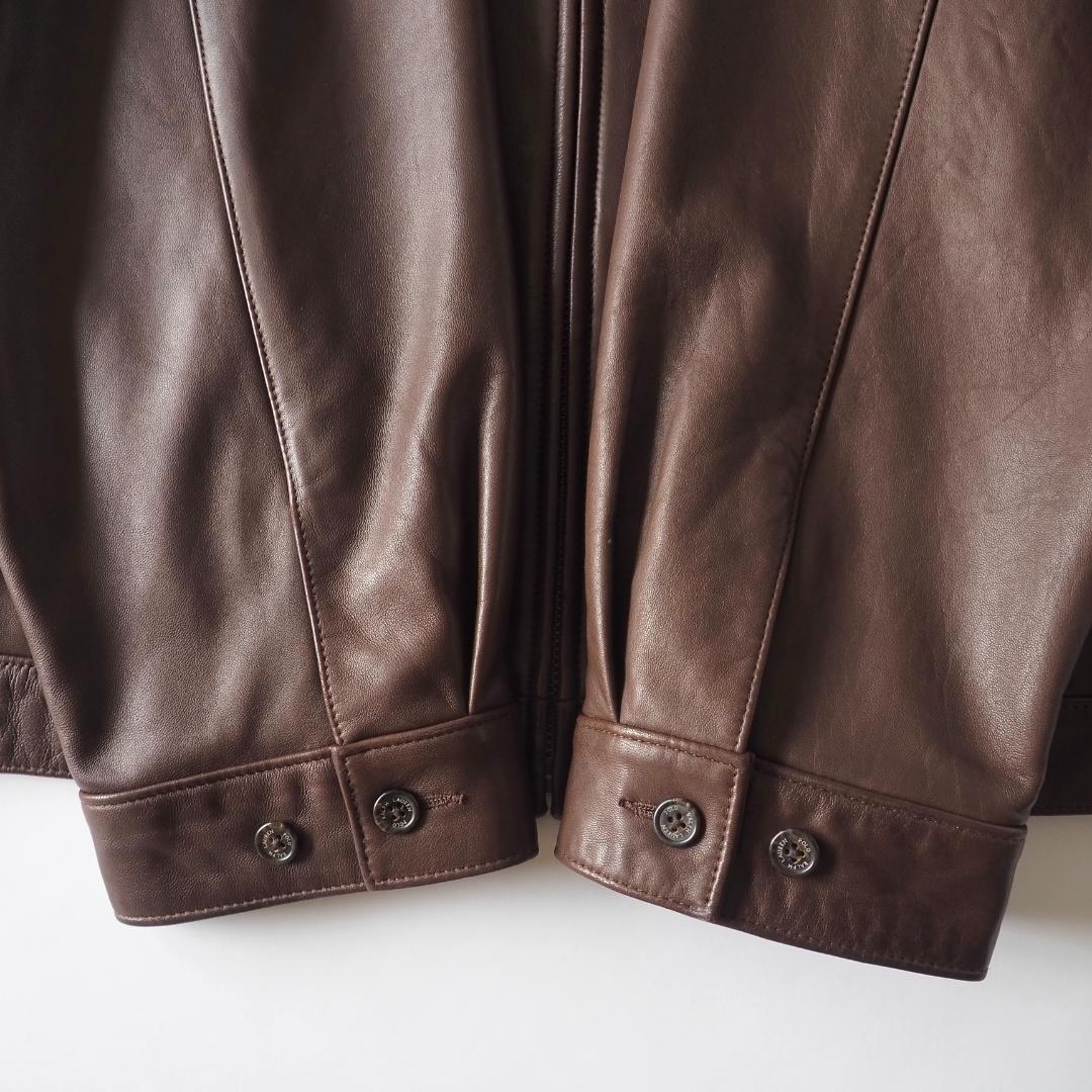 ラルフローレン　レザージャケット　本革　ビッグサイズ　ブラウン　美品