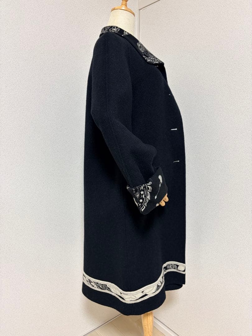 【美品】LEONARD コート　アウター　ジャケット　ウール　カシミヤ