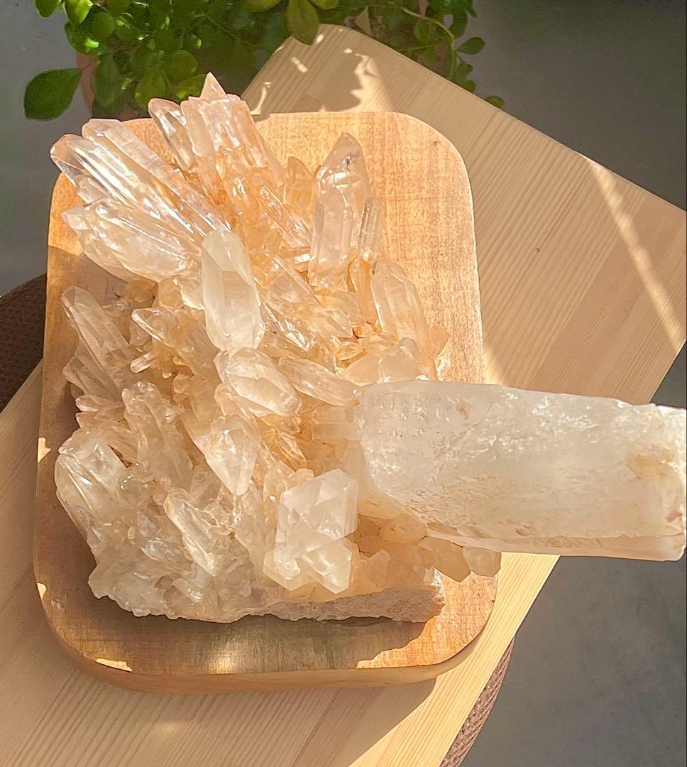 レア　超BIG 天然ピンク　マニカラン産　クラスター【3 ㌕】　置物　風水