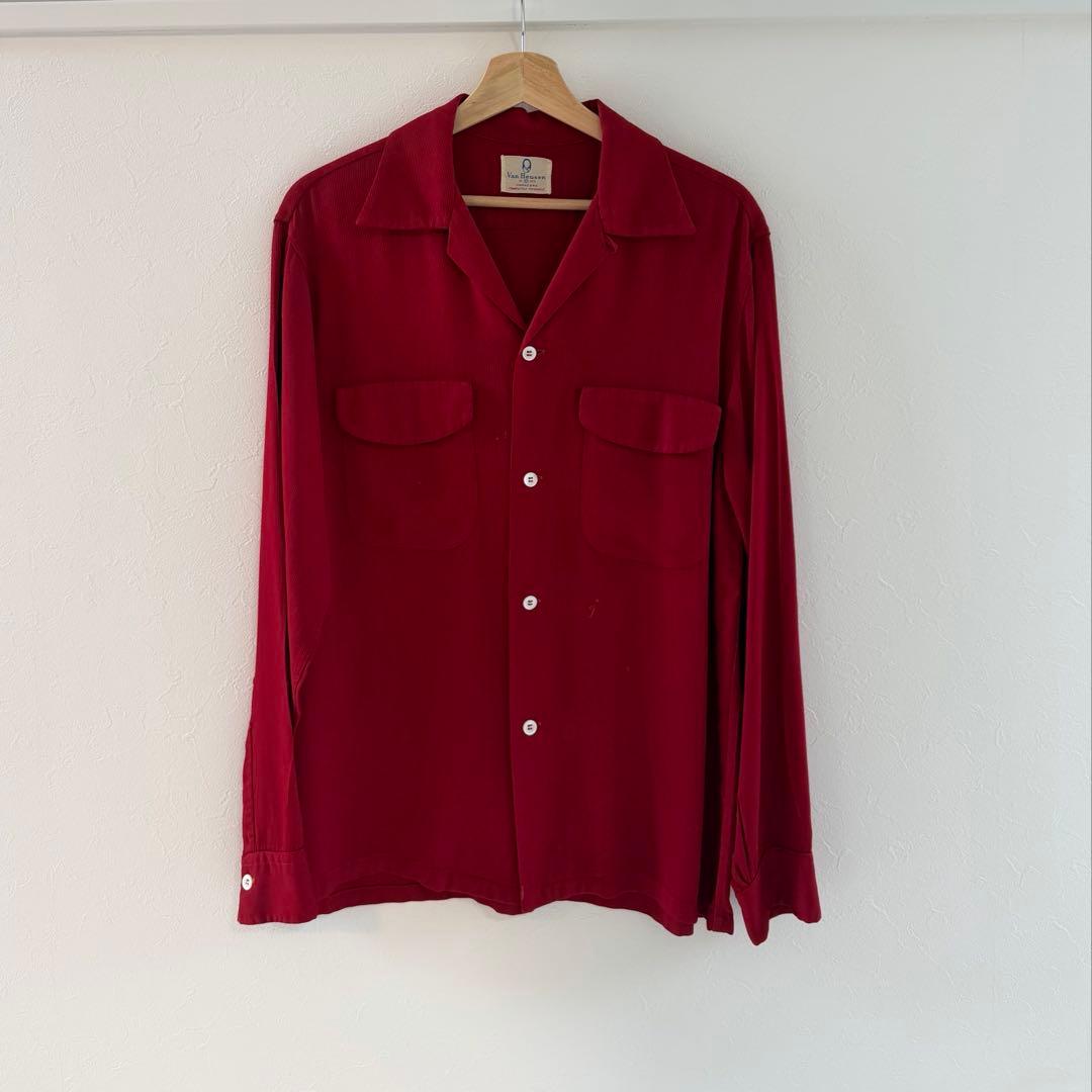 Van Heusen バンヒューゼン オープンカラーシャツ 50s