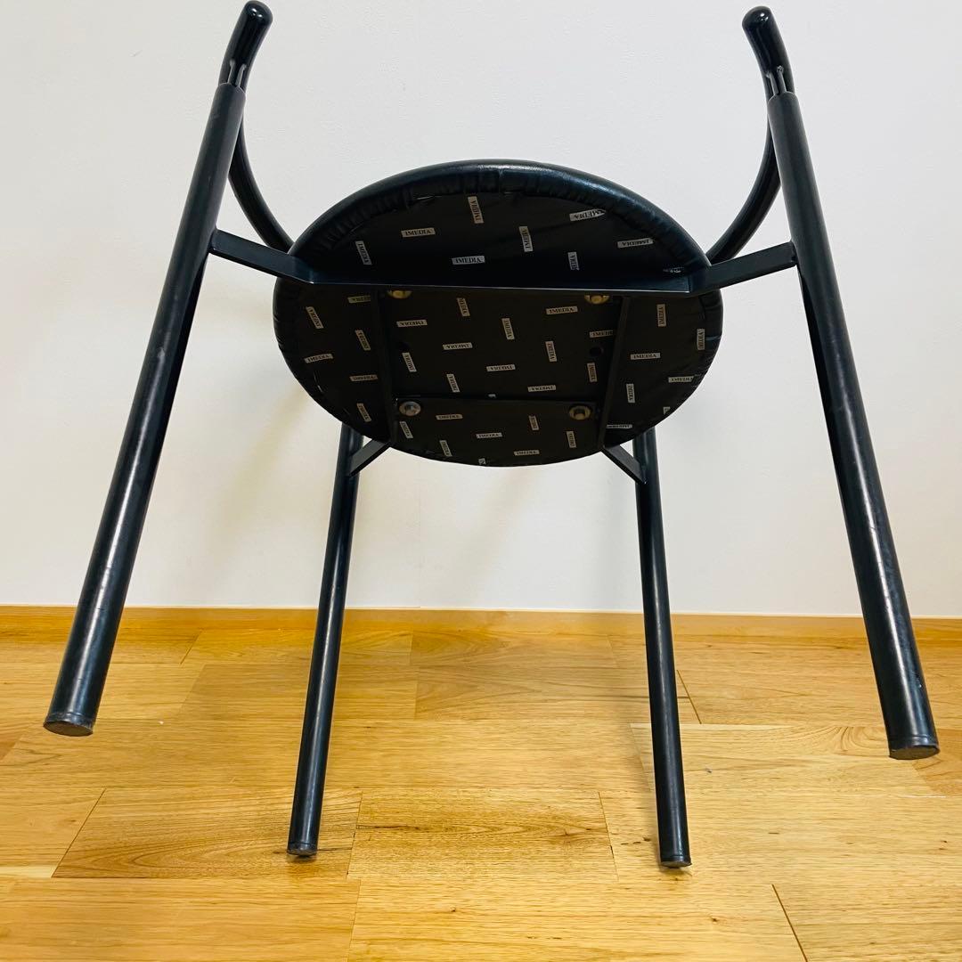 ラウンジ チェア メタル ブラック アームチェア 黒 IMEDIA イス