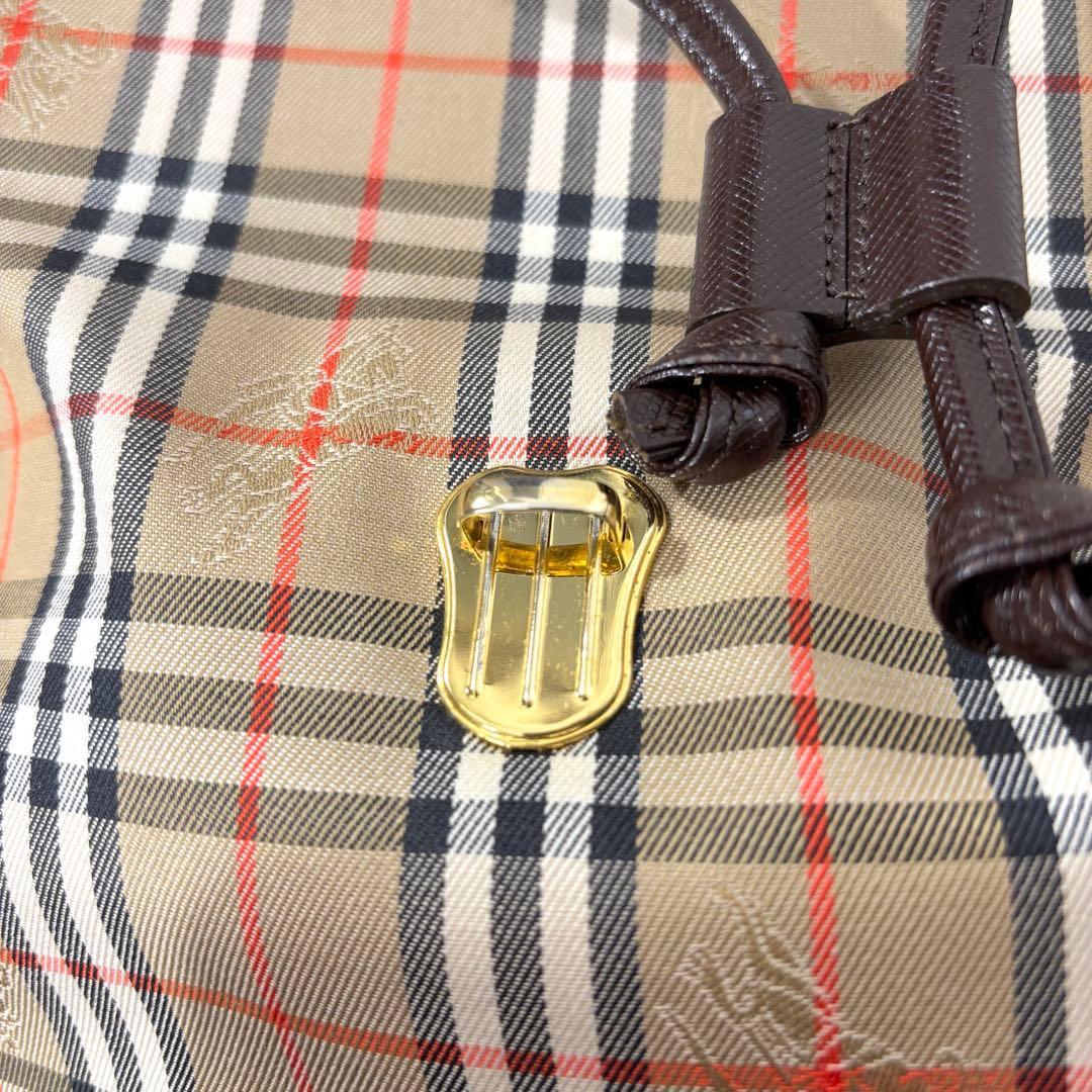 【美品】 バーバリー リュック ノバチェック ゴールド 金具 シャドウホース