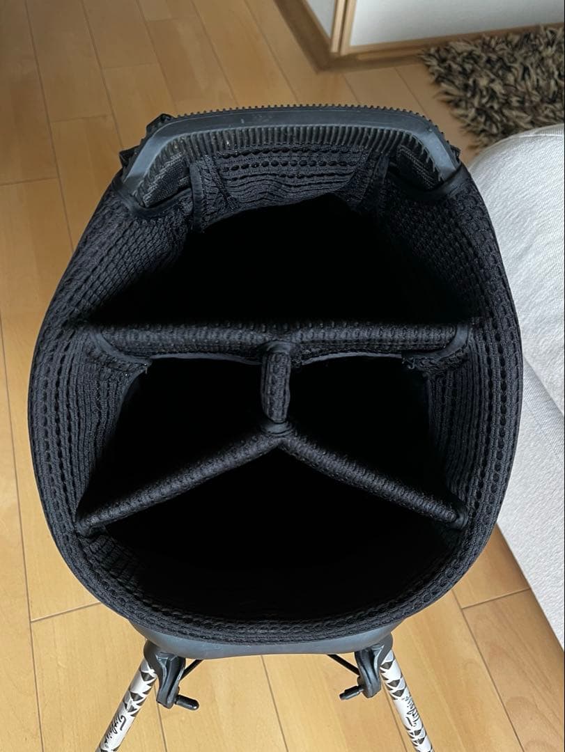 良品Titleistタイトリスト スタンド式キャディバッグ 軽量　９型　ブラック
