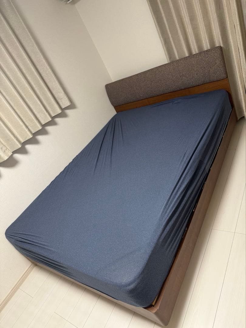 セミダブルベッド　フレーム　マットレス　ムスタリング