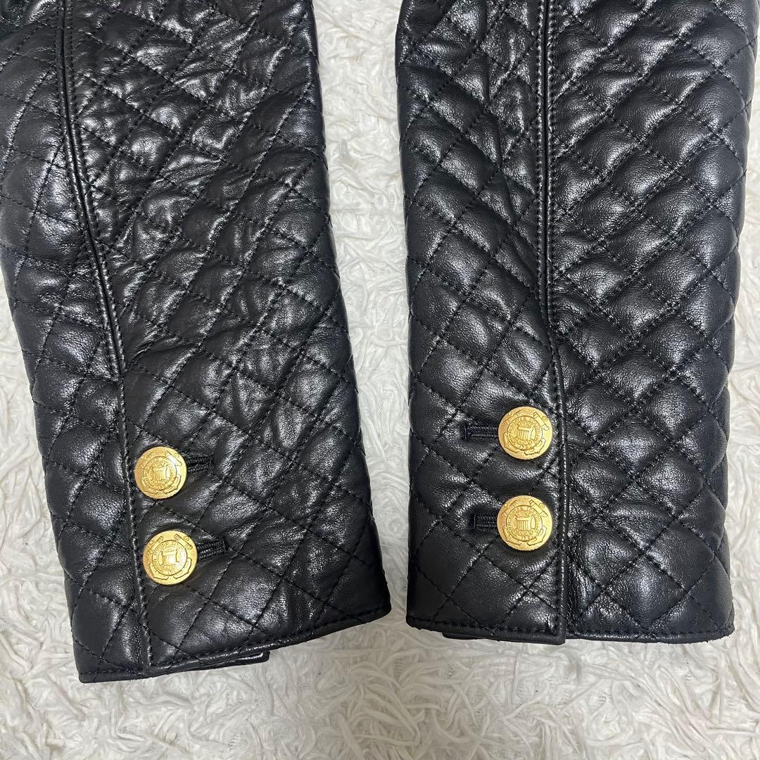 美品✨INGEBORG インゲボルグ 羊革 キルティング ジャケット 金ボタン