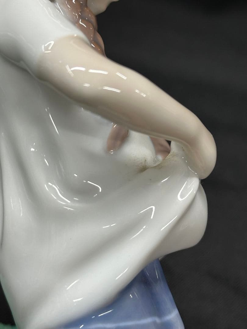 【保管品】B&G BING&GRONDAHL フィギュリン　少女　猫　1779