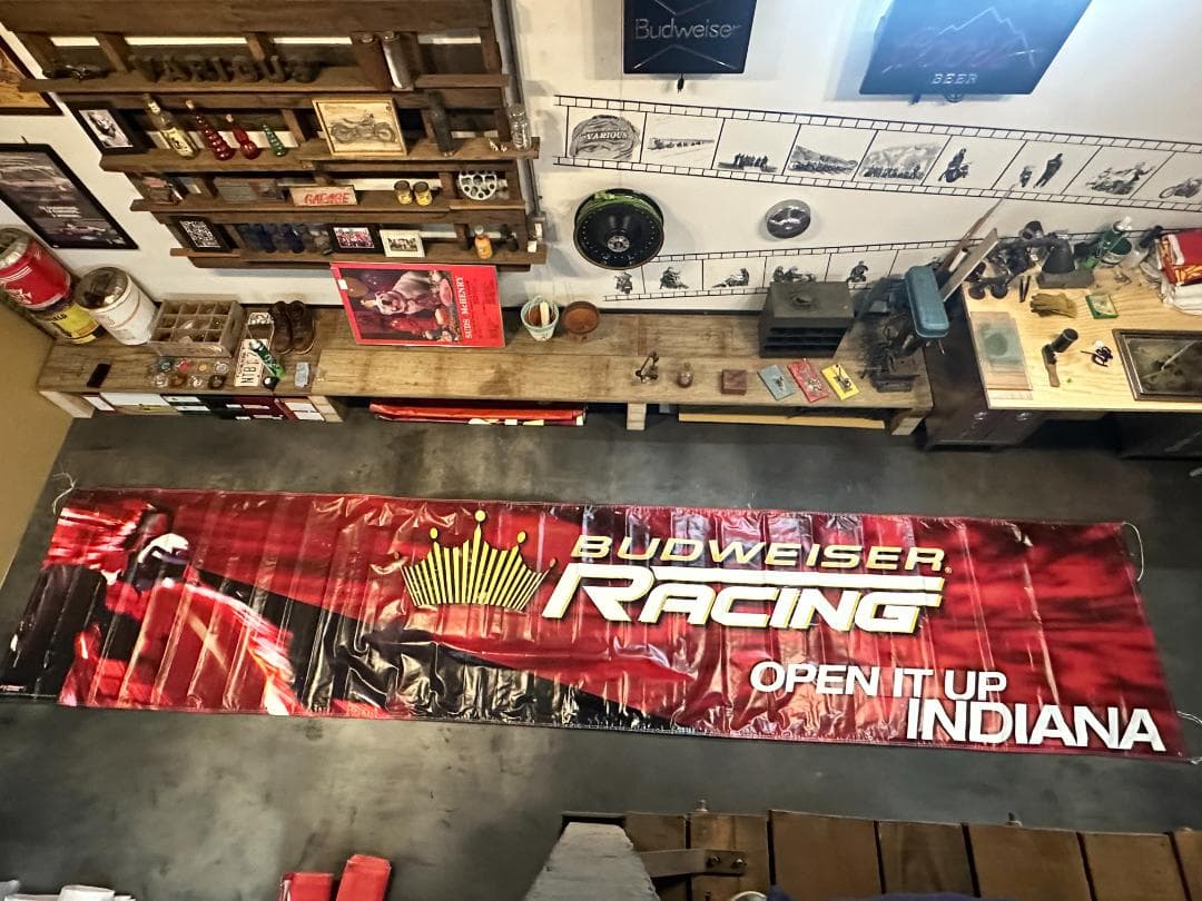 【超巨大 約9.7m】NASCAR BudweiserRacing バナー非売品