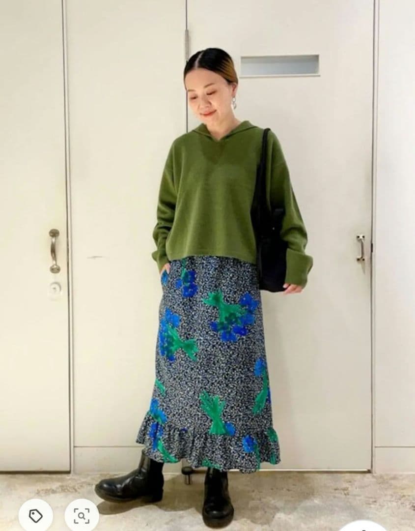 ビュルデサボン　Super hanahanaプリントスカート