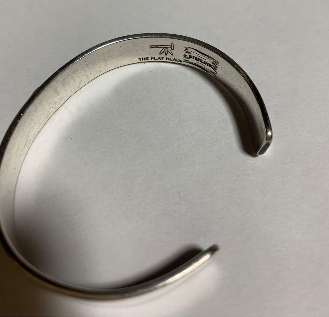 【日本製】フラットヘッド K18 インゴットバングル シルバー925