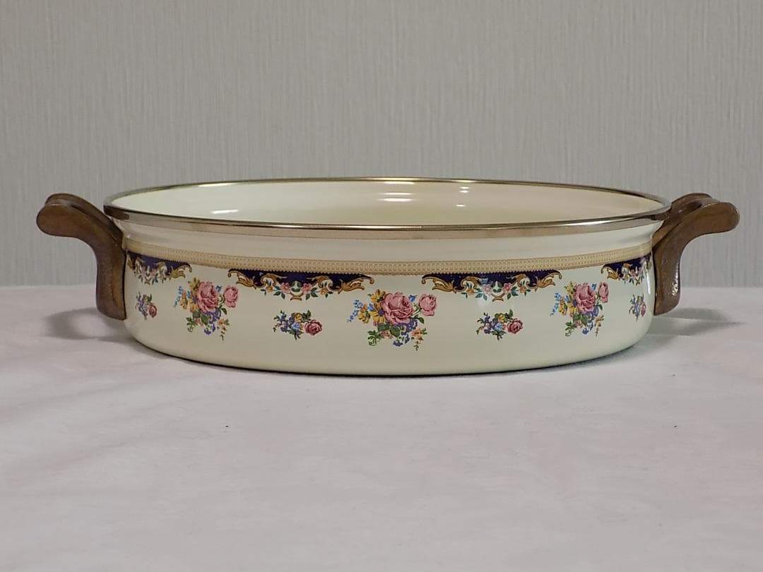 ASTA WEST GERMANY 1970年代のホーロー平鍋　蓋無し新品未使用