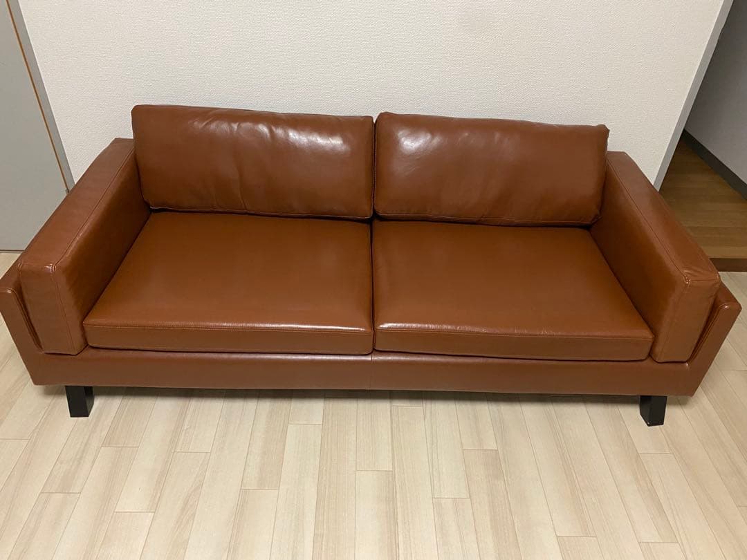 ソファ　3人掛け　合成皮革　フェイクレザー