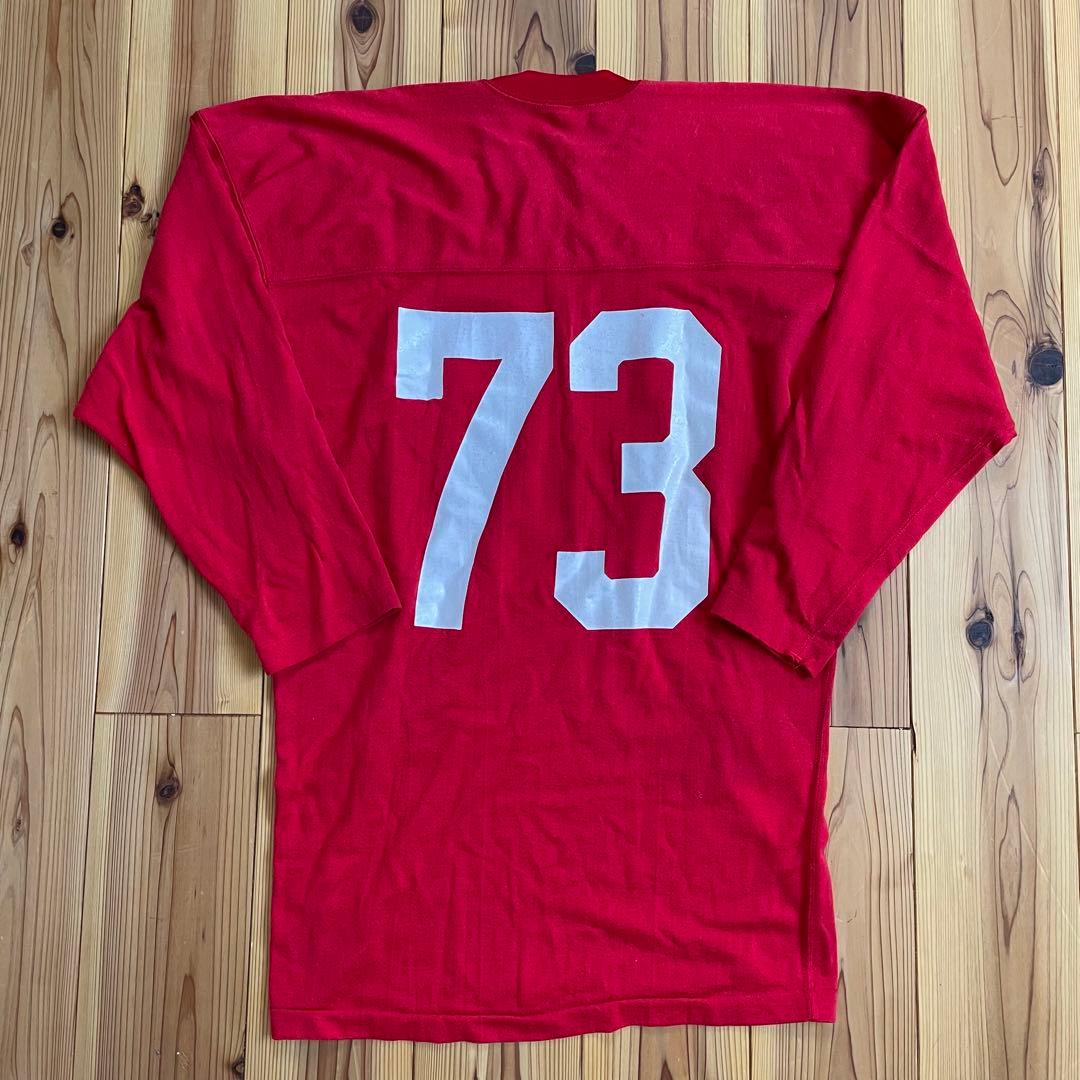 ビンテージ　70年代　チャンピオン　フットボールシャツ　長袖　ナンバリング