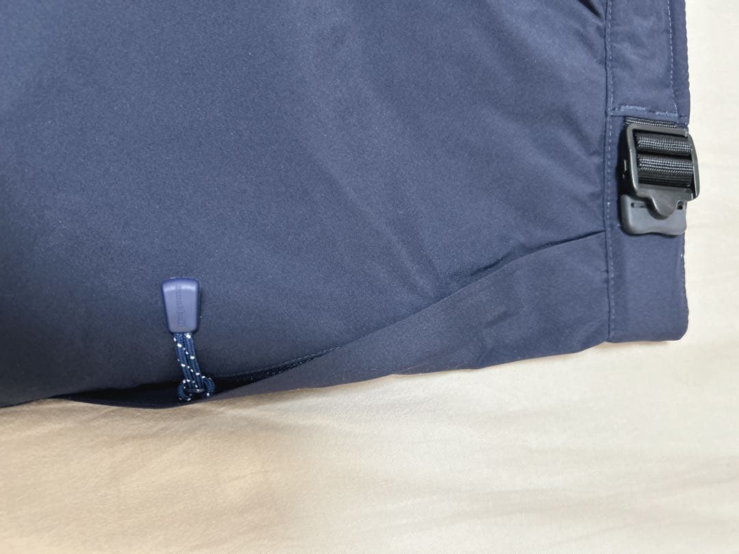 montbell xlサイズ オレンジジャケット ネイビー パンツセット