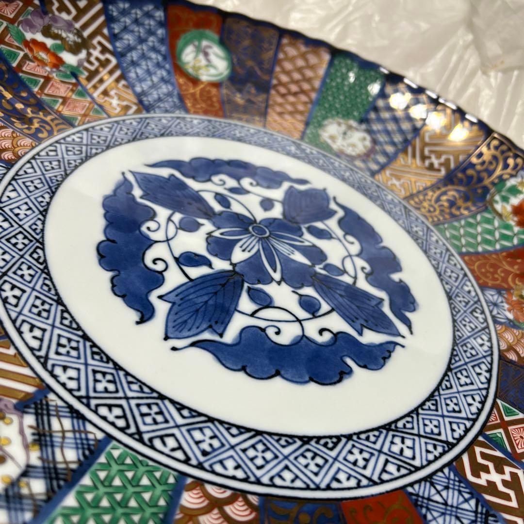 三洋陶器祥瑞花丸紋36大皿