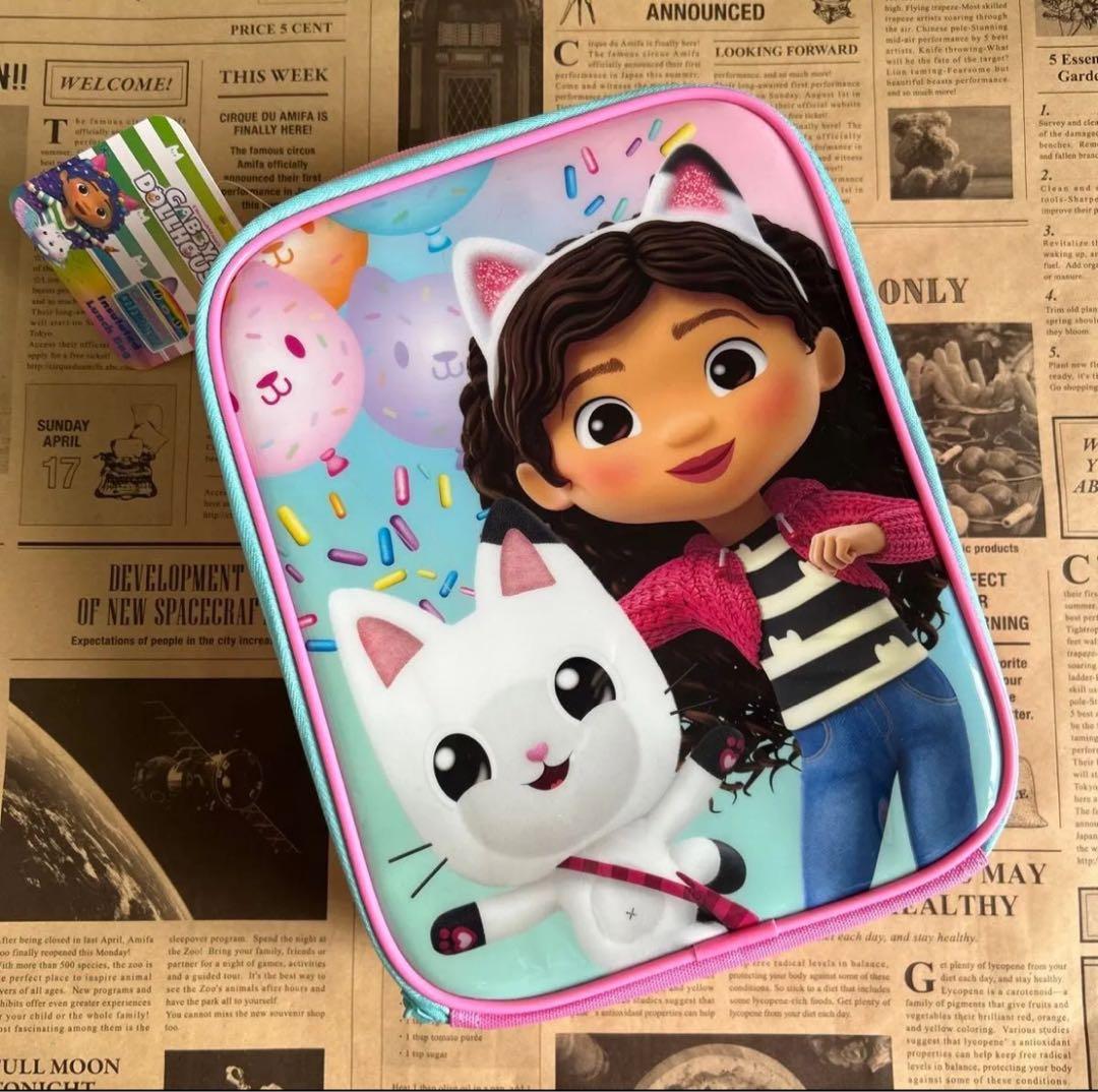 ギャビーのドールハウス☆ランチバッグ&お弁当箱&カトラリー3点セット