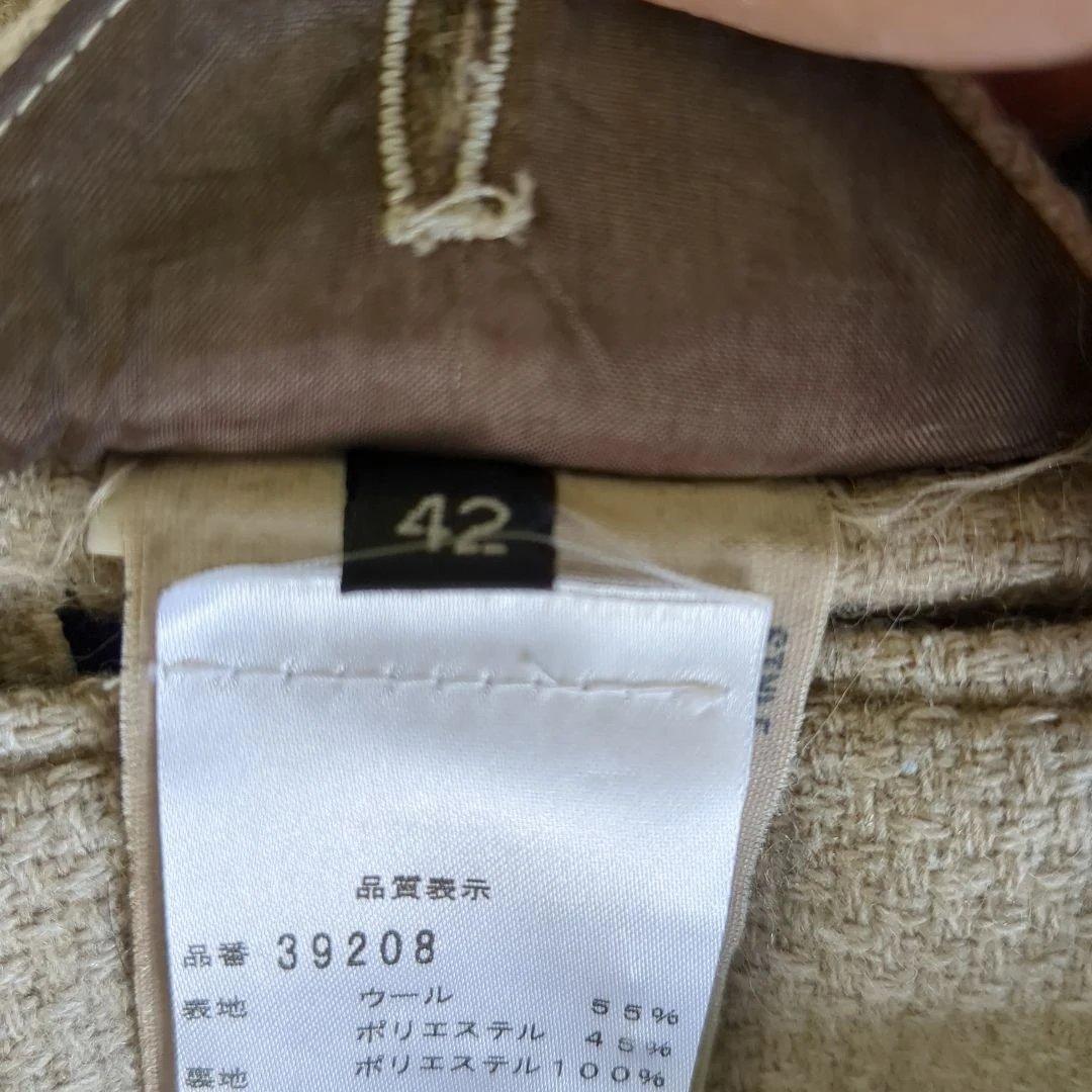 LARDINII チェスターコート42グレージュ