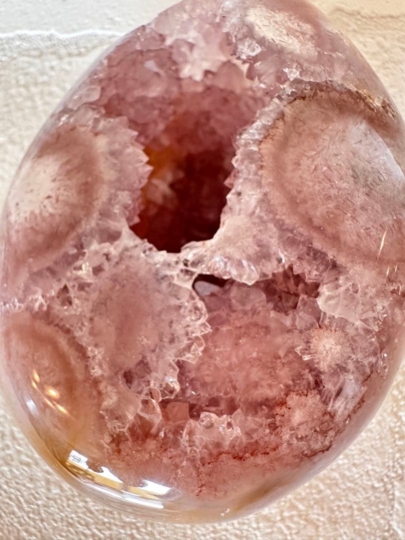 高品質　ピンクアメジスト　 フリーフォーム　フラワーアメジスト　スタンド付天然石