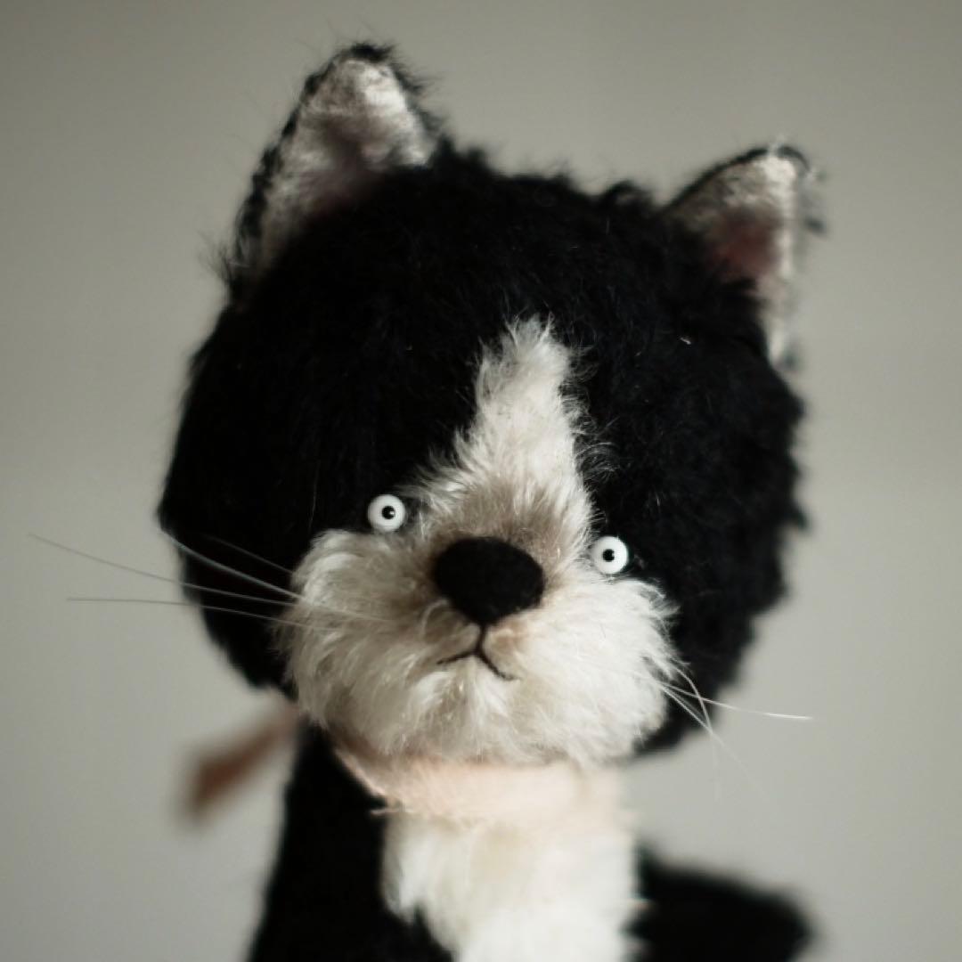 かっこいいワンさん ぬいぐるみ 海外作家様 ハンドメイド アーティストベア 犬