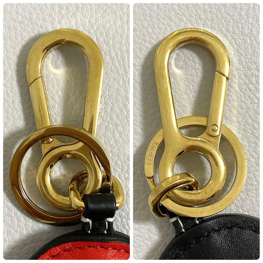LOEWE / オクトパス チャーム レッド キーリング キーホルダー たこ