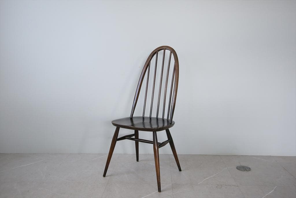 英国アンティークアーコールクエーカーチェア/ダイニングイス(91-21-2)