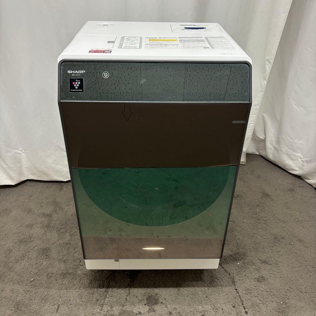 98　SHARP　ドラム式洗濯機　11キロ　乾燥　右開き　設置無料　中古　安い‼️
