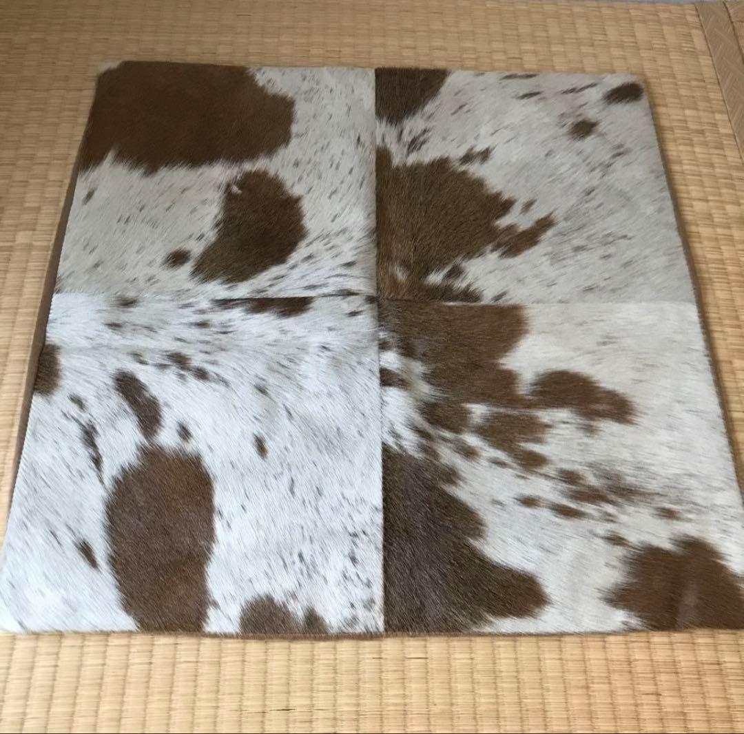 ハラコ　牛革 クッションカバー　本革