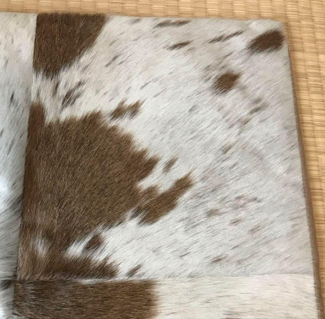 ハラコ　牛革 クッションカバー　本革