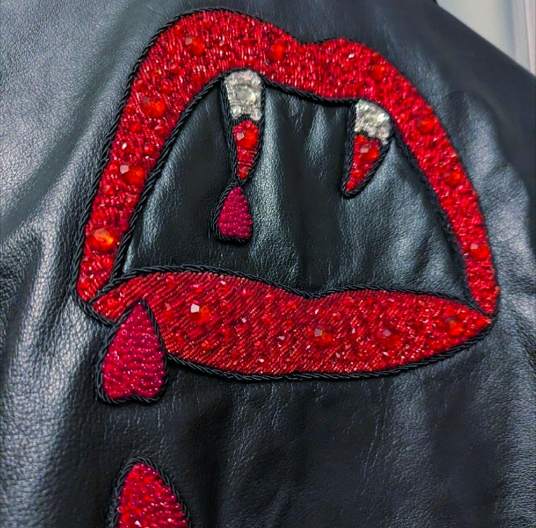 【希少】SAINT LAURENT L17 ブラッドラスターライダースジャケット