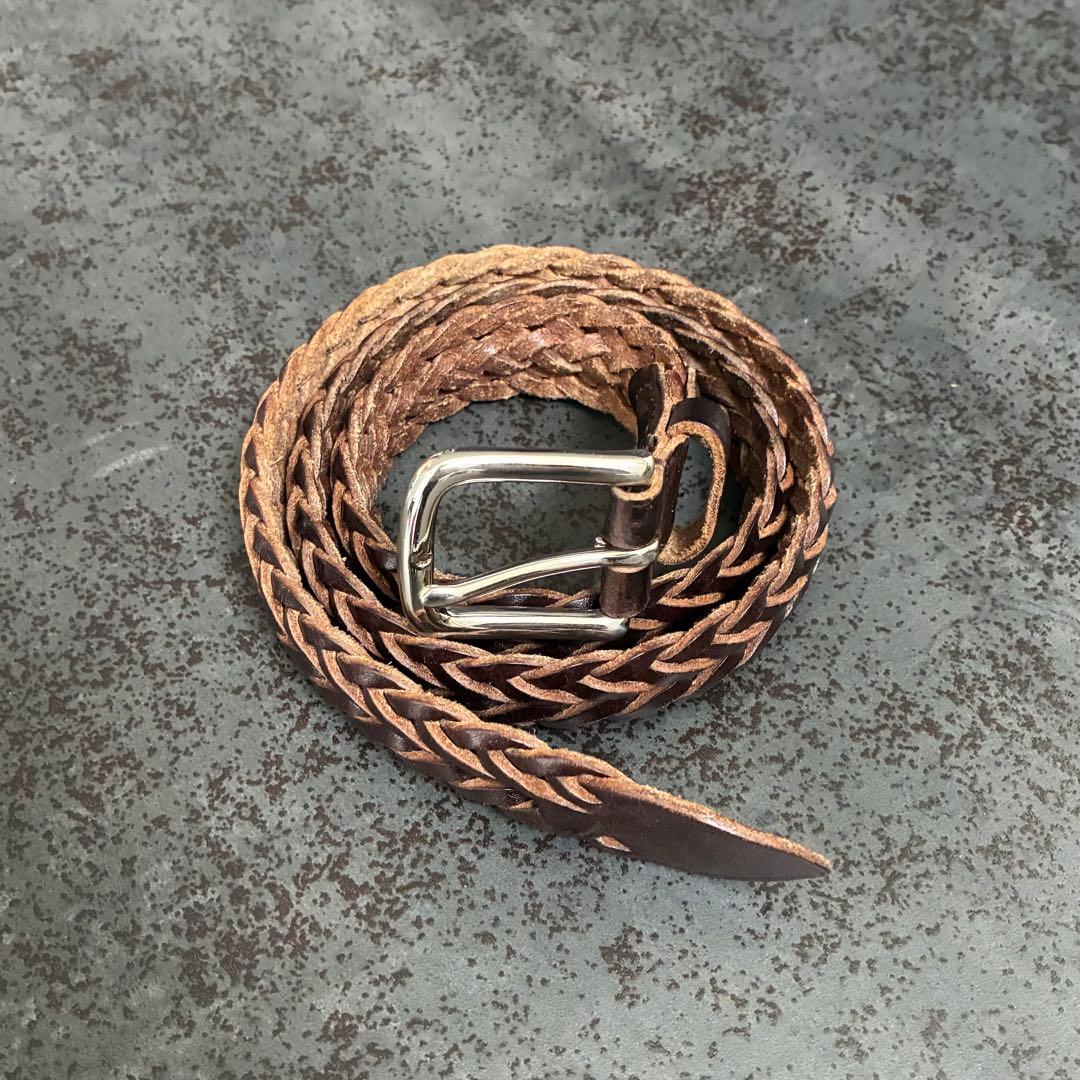 ホワイトハウスコックス メッシュベルトブラウン30-75