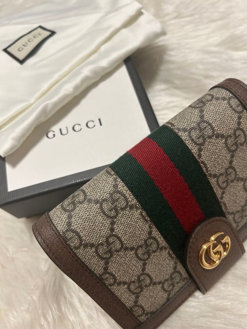 Gucci GGキャンバス パスポートケース【箱あり】
