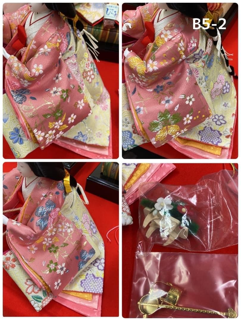 B5-2 三五サイズの官女　きれいで豪華な衣装　三段飾り人形　三人官女