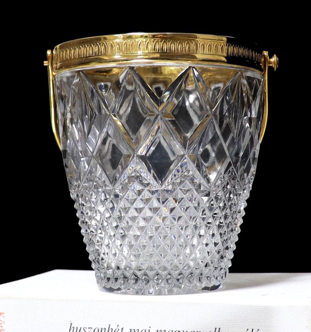 オールド・バカラ 1900年 金装飾 アイスペール ディアマン ビゾー カレ